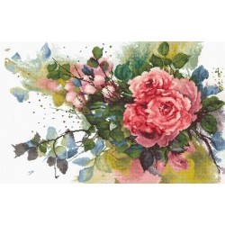 Luca-S Embroidery kit Red roses