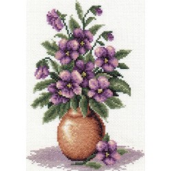 Panna Embroidery kit Pansy Bunch