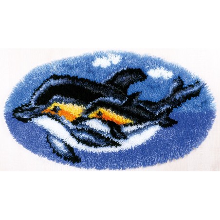 embroidery kits Dolfijnen vloerkleed