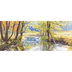 Panna Embroidery kit Rivulet at the Forest Edge