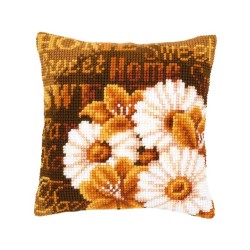 Vervaco Stitch Cushion kit  Modern daisies
