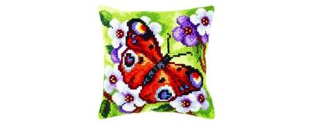 Stitch cushion Butterflies