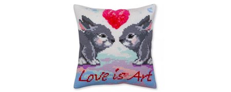 Stitch cushion kit Romantic