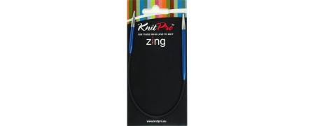 Knitpro Zing asymmetrical circular knitting needles